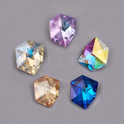 Pointed Back K9 Glass Rhinestone Cabochons RGLA-F062-C-1