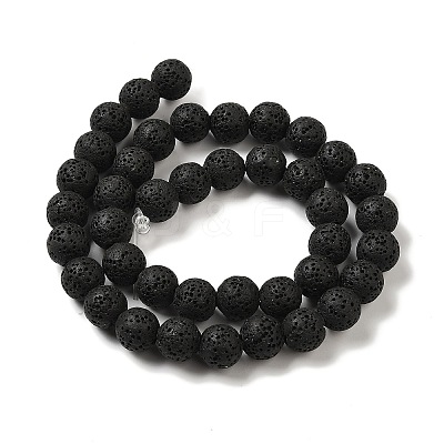 Natural Lava Rock Bead Strands G-L435-03-8mm-18-1