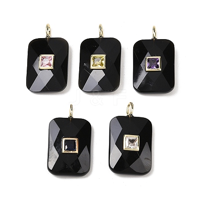 Natural Obsidian Pendants LS-G-I391-03G-12-1