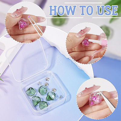 DIY Diamond Glass Bottles Pendants Making Kits DIY-TA0012-40F-1