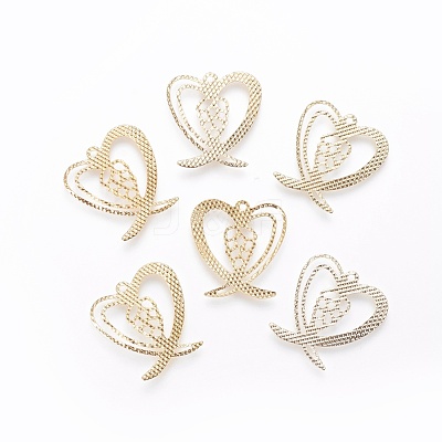 Iron Filigree Pendants X-IFIN-F158-09G-1