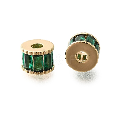 Brass Glass Beads KK-M318-51G-1