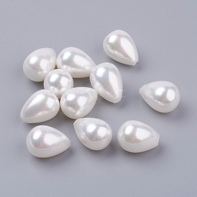 Shell Pearl Half Drilled Beads BSHE-G017-11x8mm-17-1