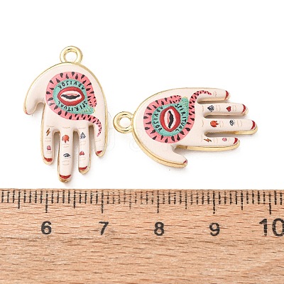 Religion Printed Alloy Pendants AL-CBA7256-24G-01-1