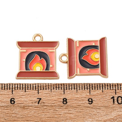Christmas Alloy Enamel Pendants ENAM-K080-01I-G-1