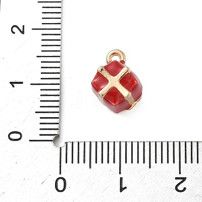 Christmas Alloy Enamel Charms ENAM-F156-01G-08-1