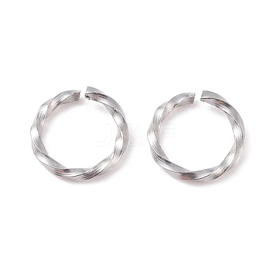 Tarnish Resistant 304 Stainless Steel Open Jump Rings STAS-F191-12P-C-1