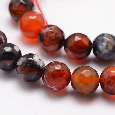 Natural Fire Crackle Agate Bead Strands G-K166-07F-8mm-12-1