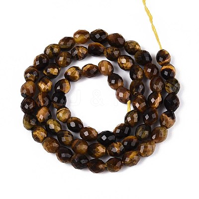 Natural Tiger Eye Beads Strands G-T142-78-1