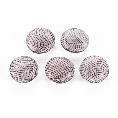 Transparent Handmade Blown Glass Globe Beads GLAA-T012-25-1
