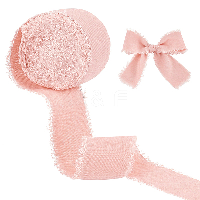 10M Polyester Frayed Ribbon OCOR-WH0094-01A-1