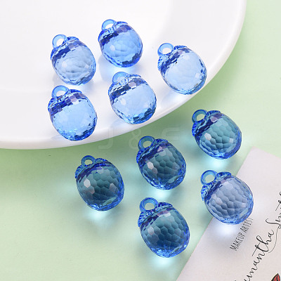 Autumn Theme Transparent Acrylic Pendants TACR-T024-04B-940-1