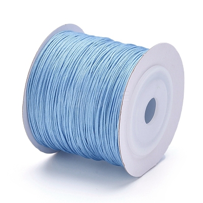 Nylon Braided Cord for Woven Jewelry Making Macrame Craft NWIR-D055-0.6mm-22-1