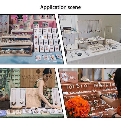 Acrylic Earring/Necklace Displays EDIS-WH0005-03-WH-1