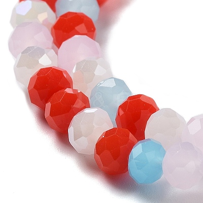 Glass Beads Strands EGLA-A034-M6mm-41-1