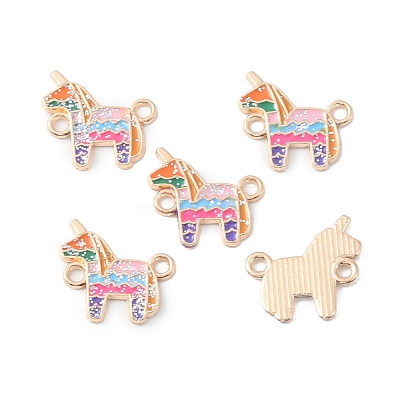 Alloy Colorful Enamel Connector Charms ENAM-CJC0019-01E-1