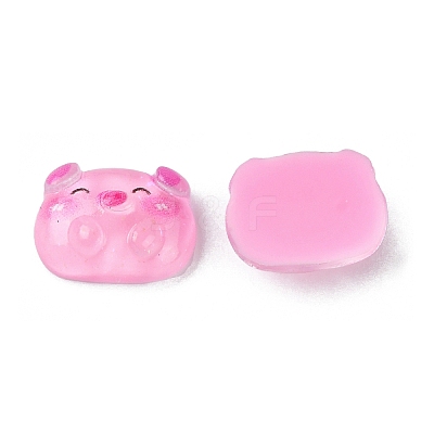 Translucent Resin Cabochons RESI-E039-02-1