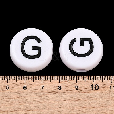 Opaque Acrylic European Beads AC-CBA3BDD-01G-1