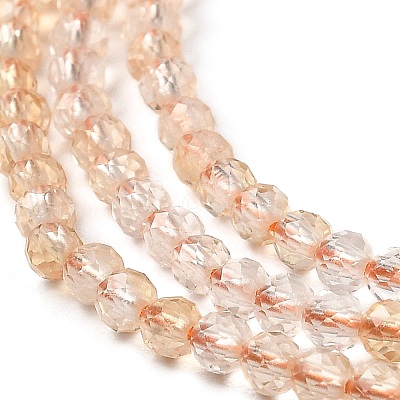 Heated Natural Citrine Beads Strands G-Q002-B04-01-1