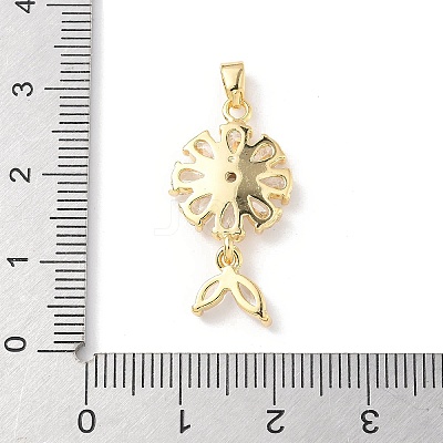 Brass Micro Pave Cubic Zirconia Pendants LS-KK-K403-03A-01-1