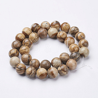 Natural Gemstone Beads Strands X-GSR12mmC016-1