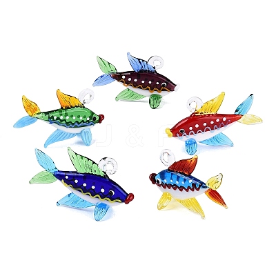 Handmade Lampwork Pendants LA-N048-04-1