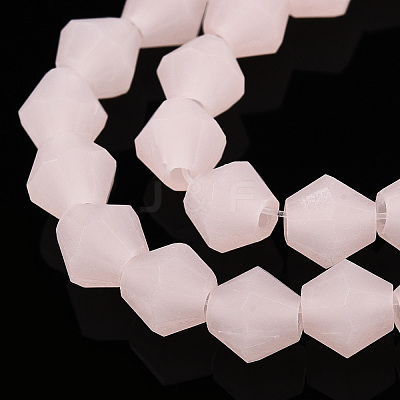 Imitation Jade Frosted Glass Bead Strands EGLA-A039-J6mm-MD07-1