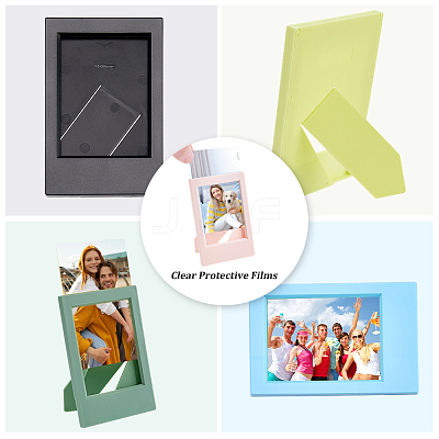 7Pcs 7 Colors Acrylic 3-inch Instant Camera Photo Frame AJEW-CP0011-28B-1
