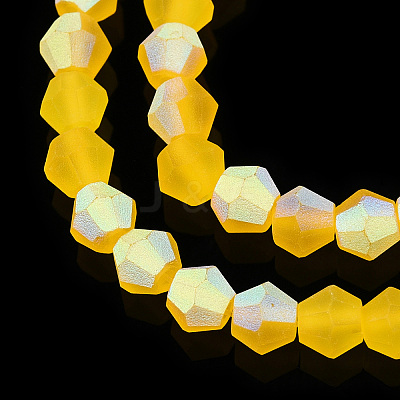 Imitate Austrian Crystal Bicone Frosted Glass Beads Strands LS-EGLA-A039-T2mm-MB22-1