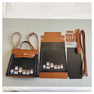 DIY Cartoon Cat Crossbody Bags Set PW-WG0D20B-06-1