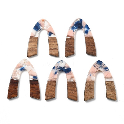 Resin and Walnut Pendants FIND-R051-11H-1