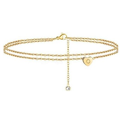 Heart Brass with Crystal Rhinestone Anklets FS-WGC43DA-06-1
