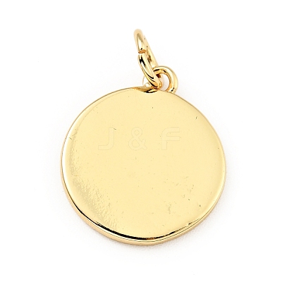 Brass Enamel Pendants KK-G416-38G-1