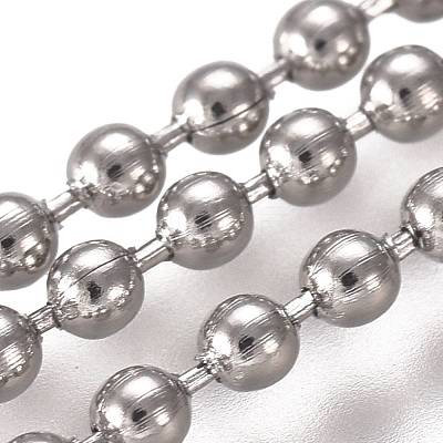 Tarnish Resistant 304 Stainless Steel Ball Chains CHS-E021-13J-P-1