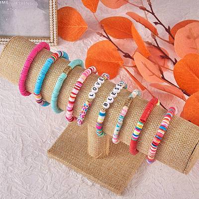 Love Bless Stretch Bracelet Sets for Teen Girl Women BJEW-SW00006-1