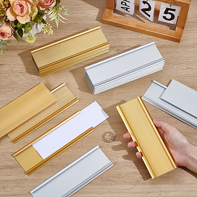 20Pcs 2 Colors Aluminium Alloy Commodity Label Display ODIS-NB0001-59-1