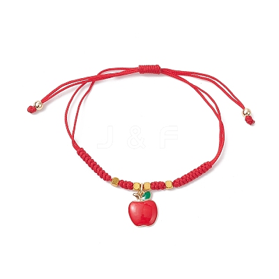 Alloy Enamel Charm Bracelets BJEW-JB12519-01-1