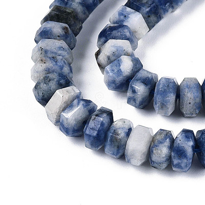 Natural Blue Spot Jasper Beads Strands G-N357-14A-04-1