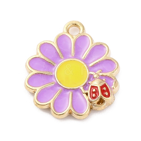 Alloy Enamel Pendants ENAM-Q001-06G-05-1