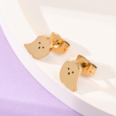 304 Stainless Steel Stud Earrings X-EJEW-P126-22-1