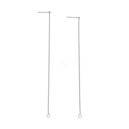 Non-Tarnish 304 Stainless Steel Stud Earring Finding STAS-E161-07P-1