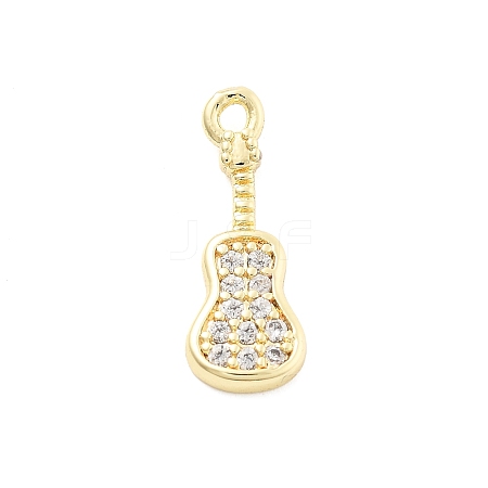 Brass Micro Pave Cubic Zirconia Charms KK-R220-02G-03-1