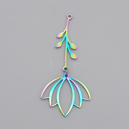 Ion Plating(IP) 201 Stainless Steel Big Pendants LS-STAS-S105-LA590-1