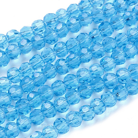 Glass Beads Strands EGLA-J042-4mm-07-1