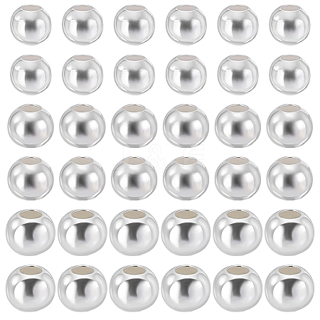 90Pcs 3 Styles 925 Sterling Silver Beads STER-PH0005-17-1