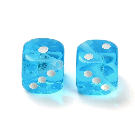 Spray Printed Transparent Acrylic Beads AC-CBA40CF-01H-1