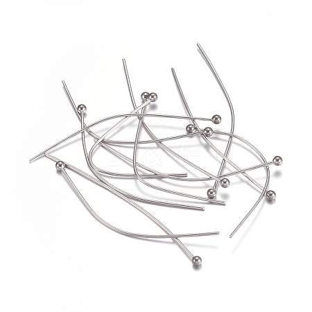 Tarnish Resistant 304 Stainless Steel Ball Head Pins LS-STAS-O105-04-0.6x40mm-1