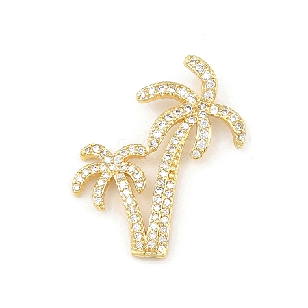 Ocean Brass Micro Pave Cubic Zirconia Pendants KK-K411-06G-1