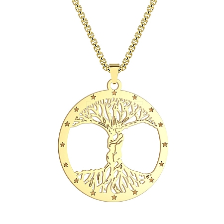 Stainless Steel Pendant Necklaces PW-WG08693-01-1