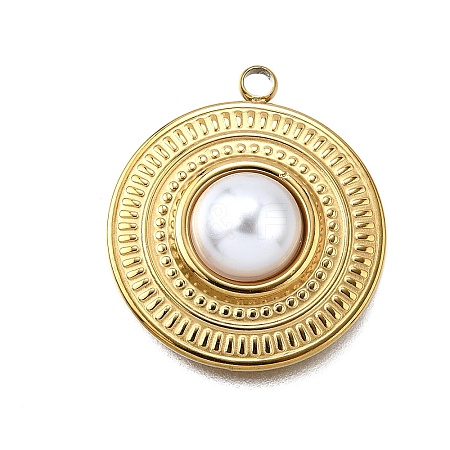 Plastic Pearl Pendants LS-STAS-Q360-03D-G-1
